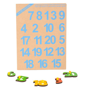 1-20 Number Shape Tray