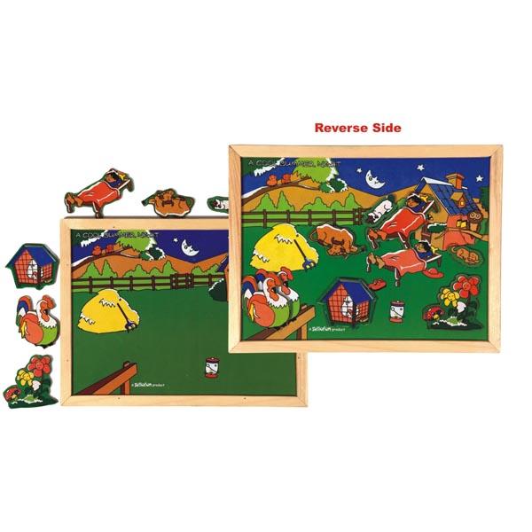 Magnetic Twin Play Tray - A Cool Summer Night