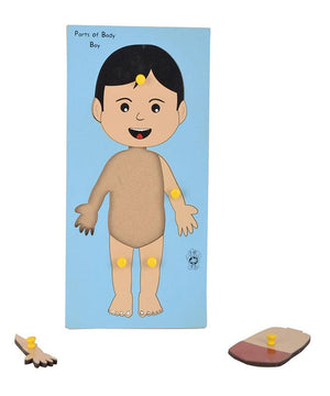Parts of Body Tray (Boy)