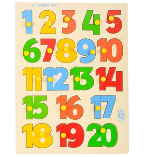1-20 Number Shape Tray