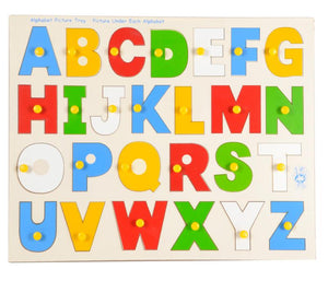 Alphabet Picture Tray with Knobs