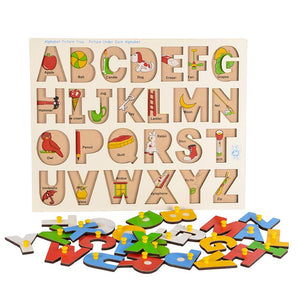 Alphabet Picture Tray with Knobs