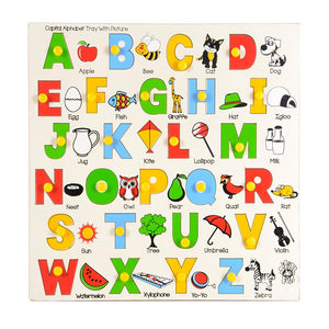 Capital Alphabet Tray with Pictures