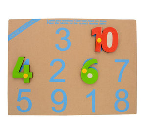 1-10 Number Picture Tray