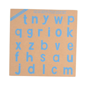 Lower Alphabet Shape Tray with Picture (Knobs)