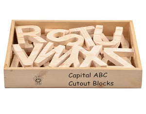 Capital ABC Cutout Block (A-Z)