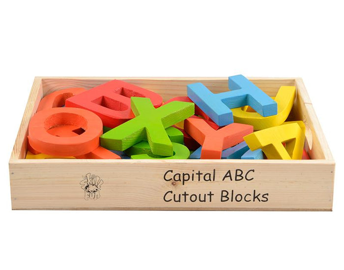 Capital ABC Cutout Blocks Coloured (A-Z)