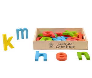 Lower abc Colored Cutout Blocks