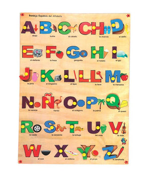 Spanish Alphabet with Picture Tray