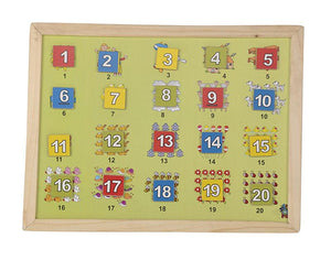 Magnetic Twin Play Tray - Number Scene (1-20)