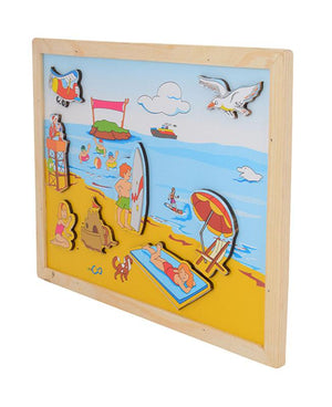 Magnetic Twin Play Tray - The Beach