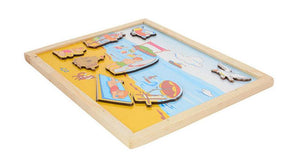 Magnetic Twin Play Tray - The Beach