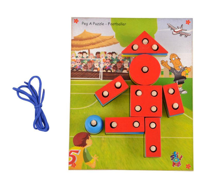 Peg A Puzzle - Footballer