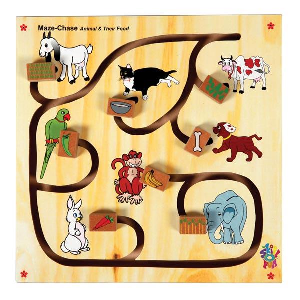 Maze Chase - Animal &amp; Their Food