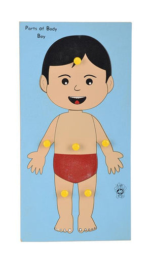 Parts of Body Tray (Boy)