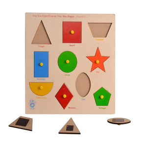 Magnetic King Size Identification Tray - Geo Shapes