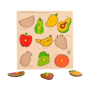 Magnetic King Size Identification Tray - Fruits