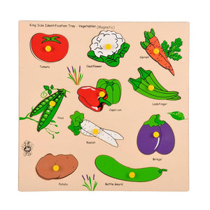 Magnetic King Size Identification Tray - Vegetables