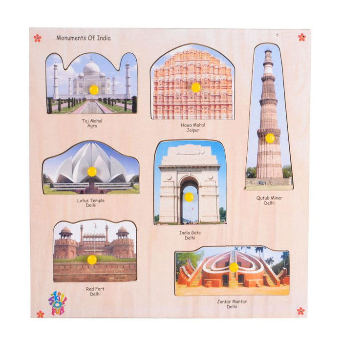 Magnetic King Size Identification Tray - Monuments of India