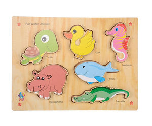 Fun Raised Identification Trays - Water Animals