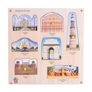 King Size Identification Tray - Monuments of India