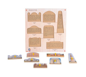 King Size Identification Tray - Monuments of India